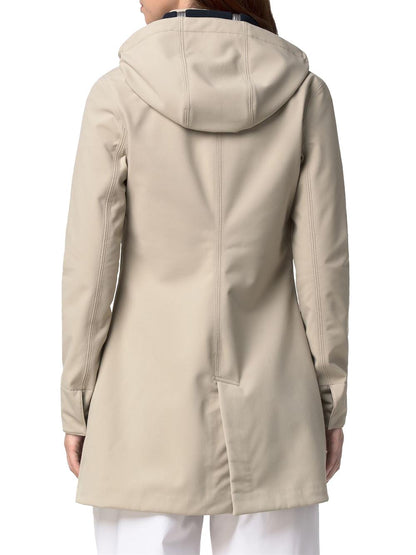 MATHY BONDED K-Way Giubbino Donna K2148bw Beige/blu