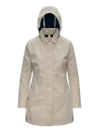 MATHY BONDED K-Way Giubbino Donna K2148bw Beige/blu