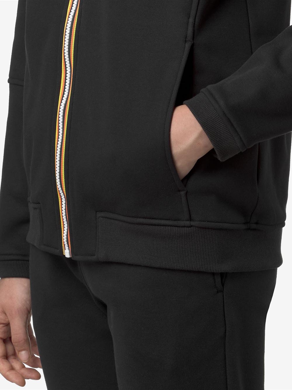 PROSPER BRUSHED PC K-Way Felpa Uomo K4147lw Nero