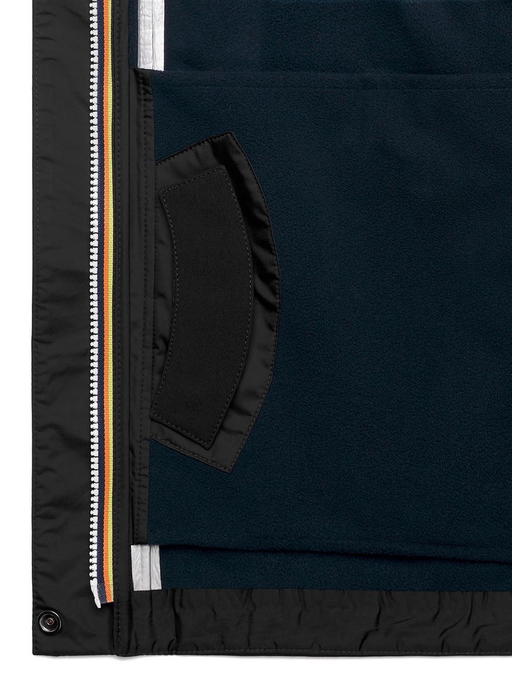 BLEIZOU BONDED K-Way Giubbino Donna K51453w Nero/blu