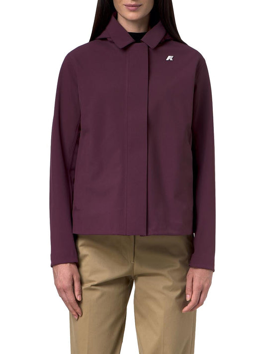 BLEIZOU BONDED K-Way Giubbino Donna K51453w Bordeaux/Blu