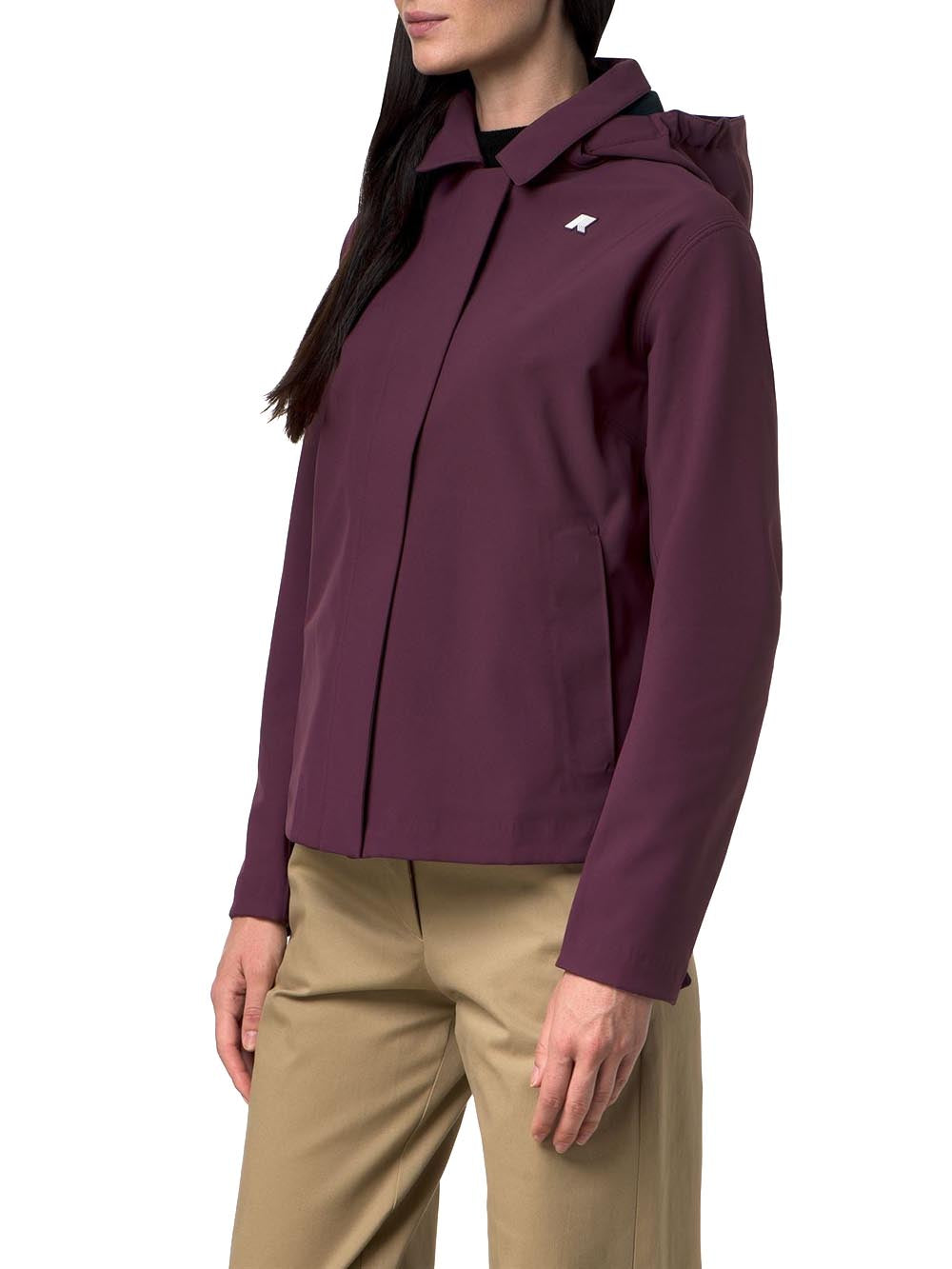 BLEIZOU BONDED K-Way Giubbino Donna K51453w Bordeaux/Blu