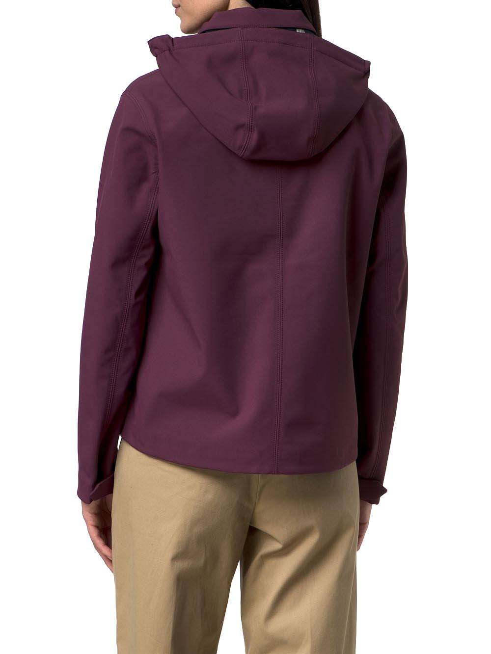 BLEIZOU BONDED K-Way Giubbino Donna K51453w Bordeaux/Blu
