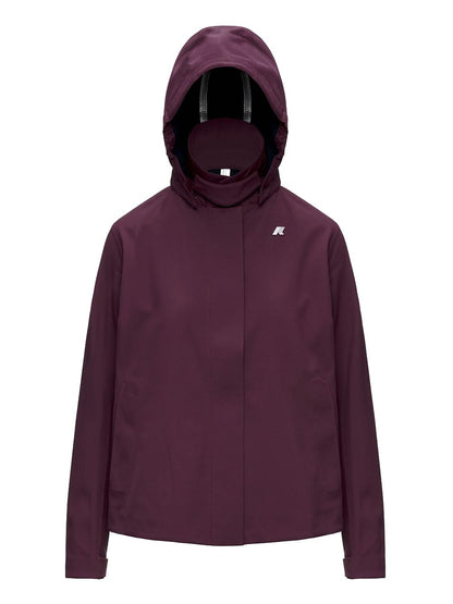 BLEIZOU BONDED K-Way Giubbino Donna K51453w Bordeaux/Blu