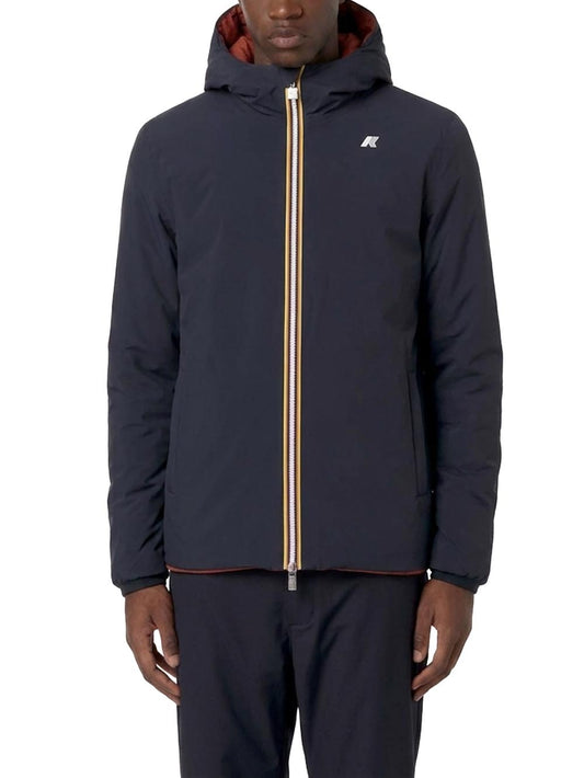 JACK ST WARM DOUBLE K-Way Giubbino Uomo K6128vw Blu/rosso mattone