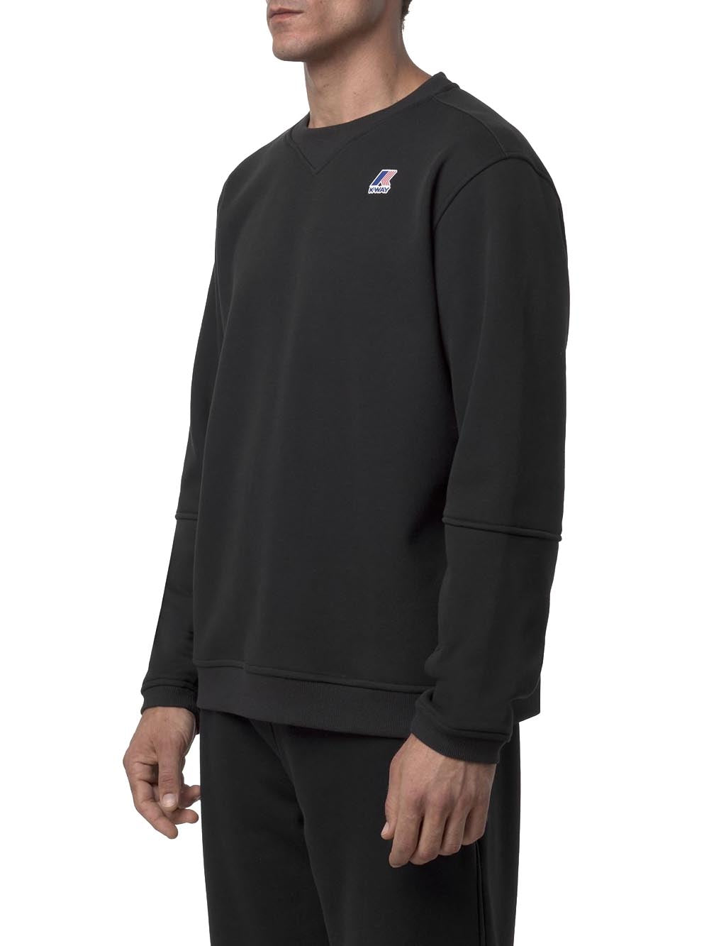 NAEL BRUSHED PC K-Way Felpa Uomo K6132mw Nero