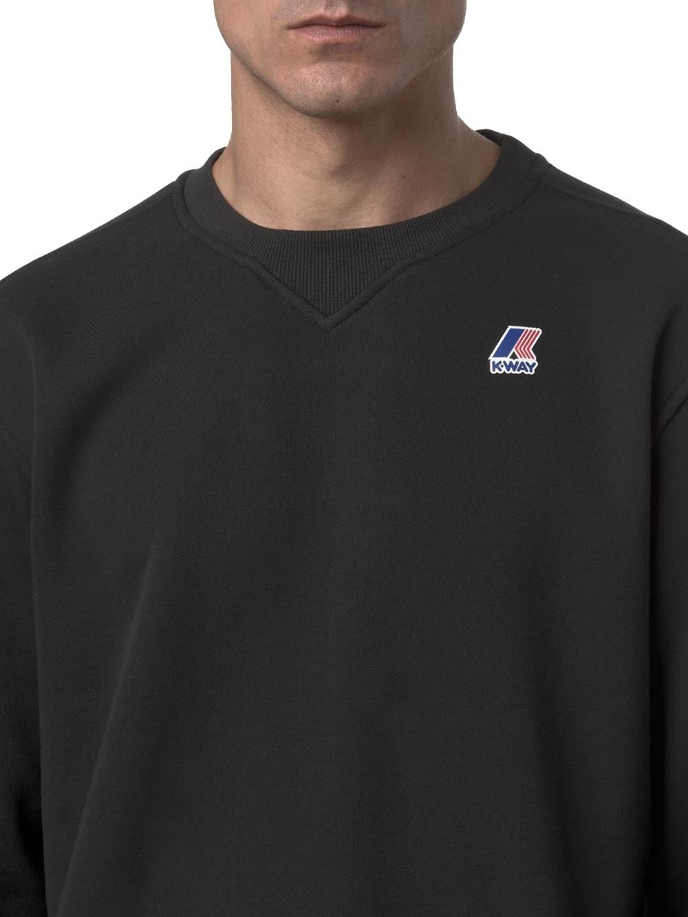 NAEL BRUSHED PC K-Way Felpa Uomo K6132mw Nero