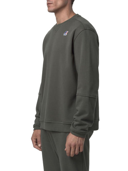 NAEL BRUSHED PC K-Way Felpa Uomo K6132mw Verde