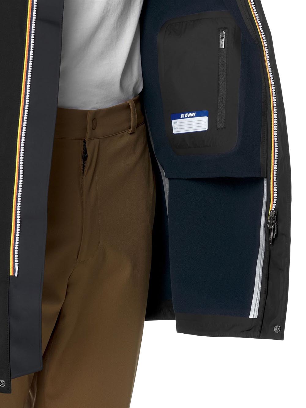 THOMAS BONDED K-Way Giubbino Uomo K7126ww Nero/blu