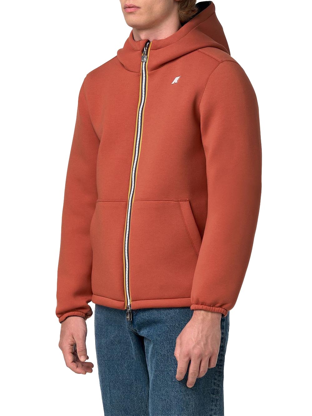 JACK SPACER NYLON DOUBLE K-Way Giubbino Uomo K8142yw Arancione/Blu