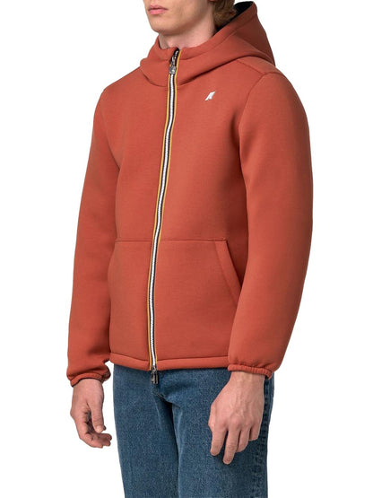 JACK SPACER NYLON DOUBLE K-Way Giubbino Uomo K8142yw Arancione/Blu