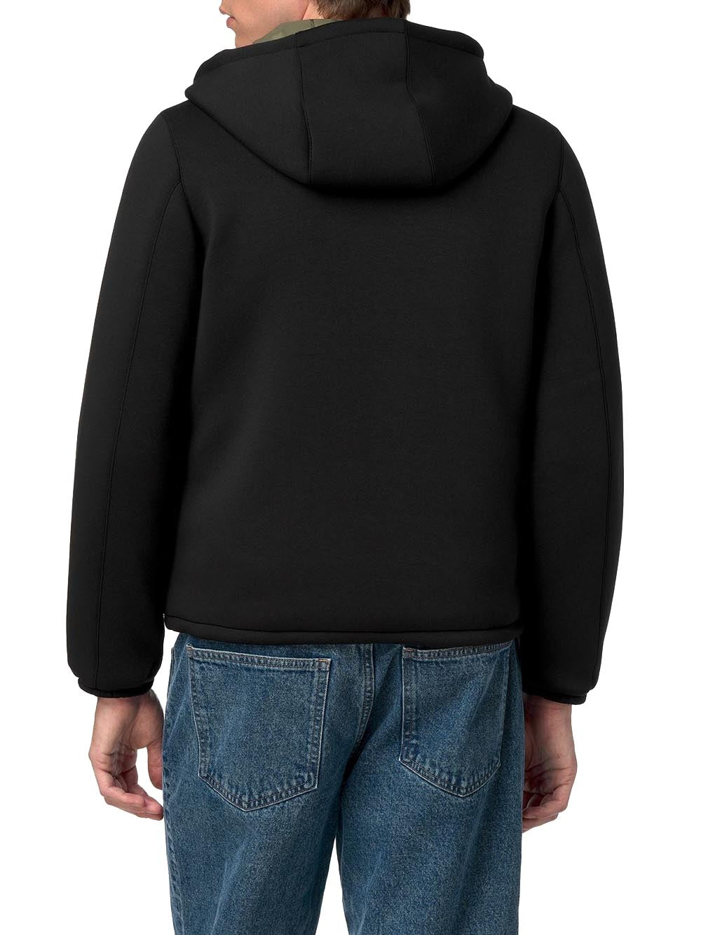 JACK SPACER NYLON DOUBLE K-Way Giubbino Uomo K8142yw Nero/verde