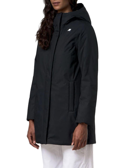 LIL TWILL SOFT BEAVER K-Way Giubbino Donna K81449w Nero/grigio