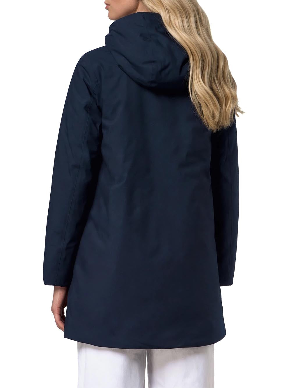 SOPHIE TWILL SOFT BEAVER K-Way Giubbino Donna K8144cw Blu/grigio
