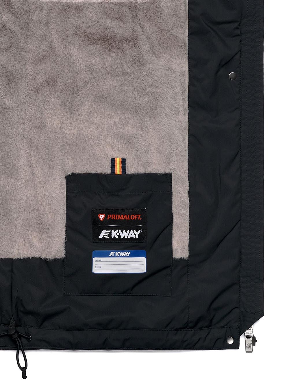 SOPHIE TWILL SOFT BEAVER K-Way Giubbino Donna K8144cw Nero/grigio