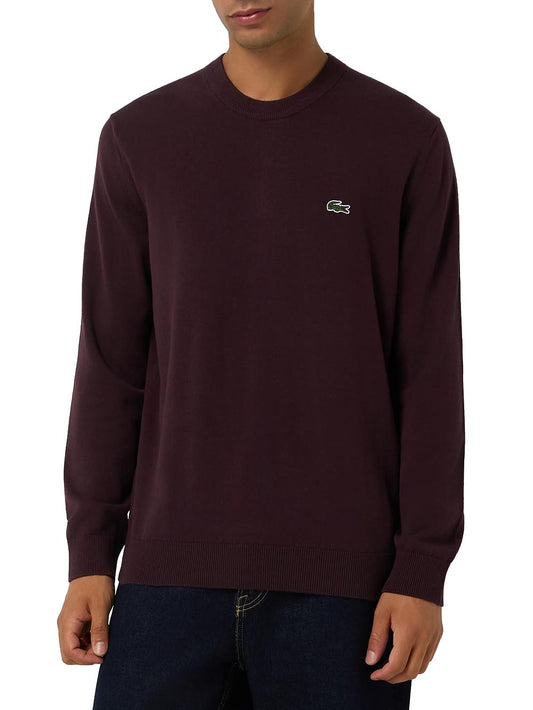 Lacoste Pullover Uomo Ah0128 Bordeaux
