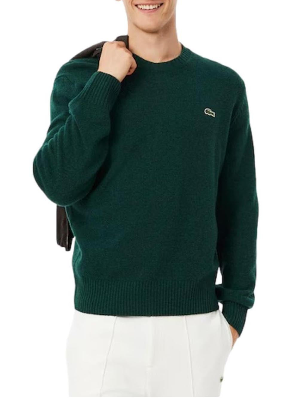Lacoste Pullover Uomo Ah2916 Verde