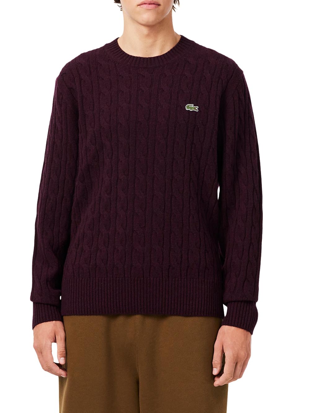 Lacoste Pullover Uomo Ah2924 Vinaccio