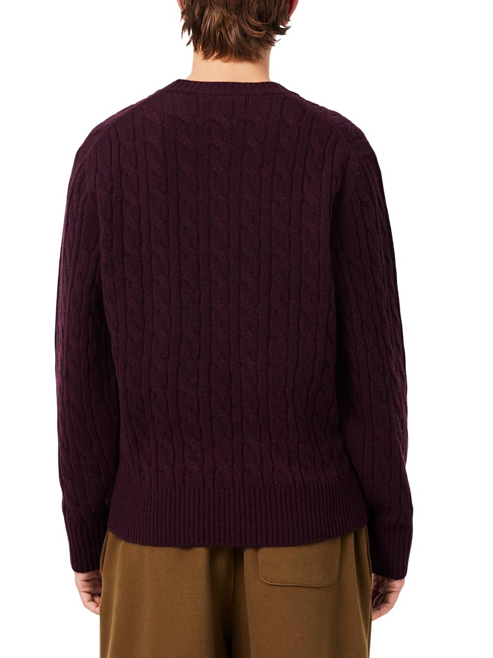 Lacoste Pullover Uomo Ah2924 Vinaccio