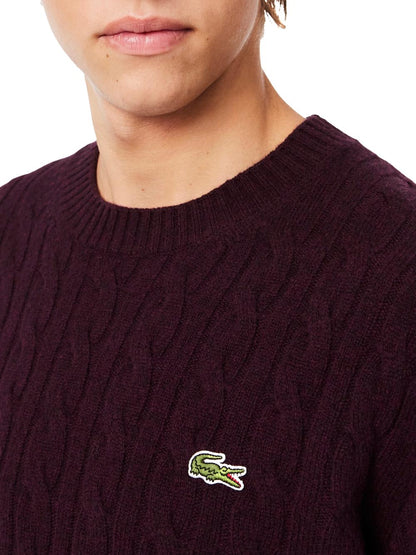 Lacoste Pullover Uomo Ah2924 Vinaccio