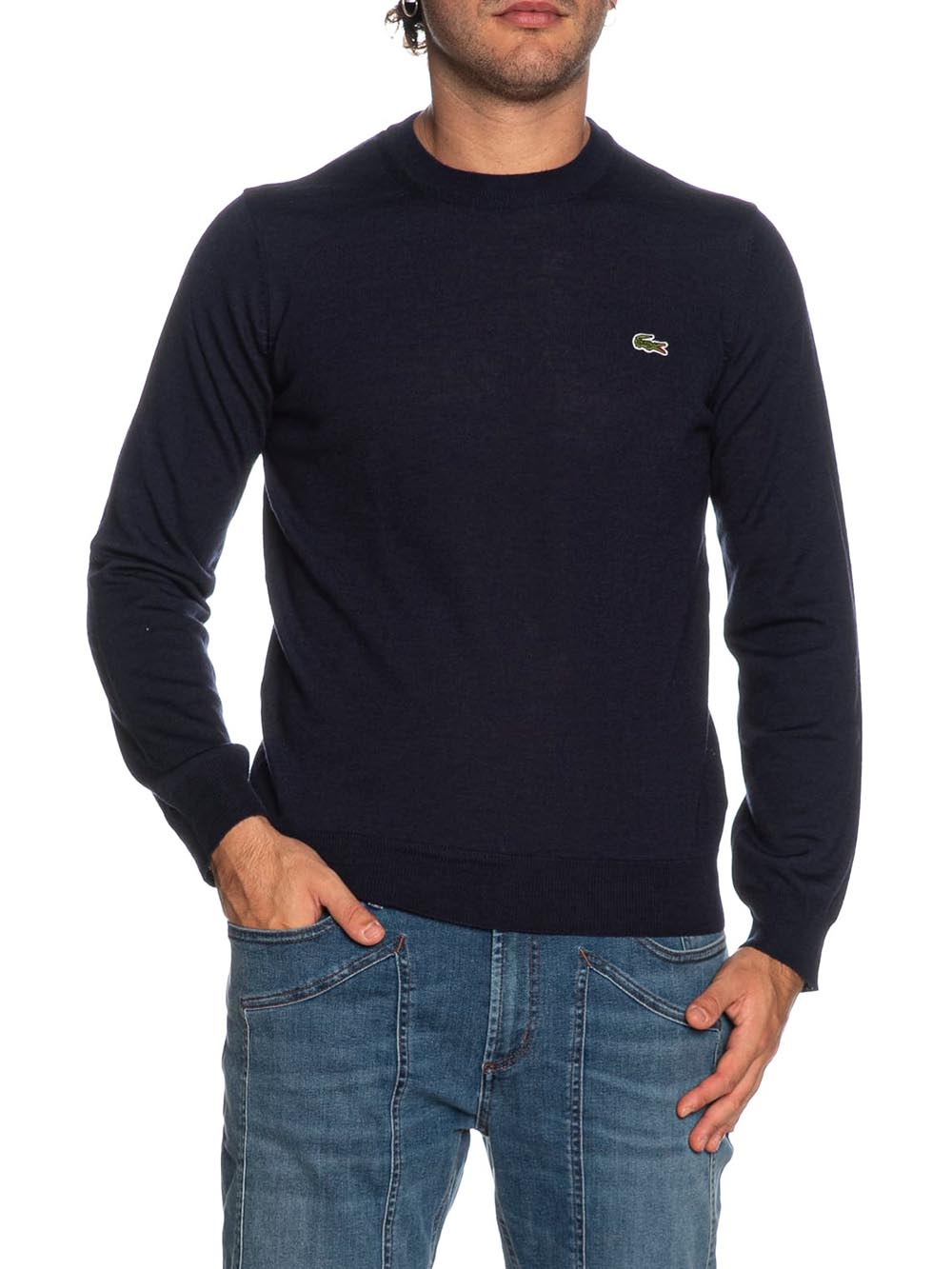 Lacoste Pullover Uomo Ah3225 Blu