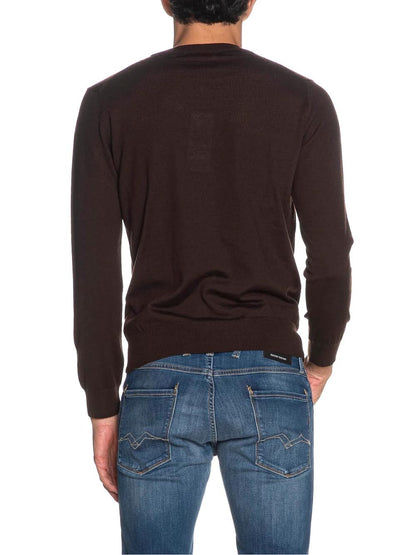Lacoste Pullover Uomo Ah3225 Marrone