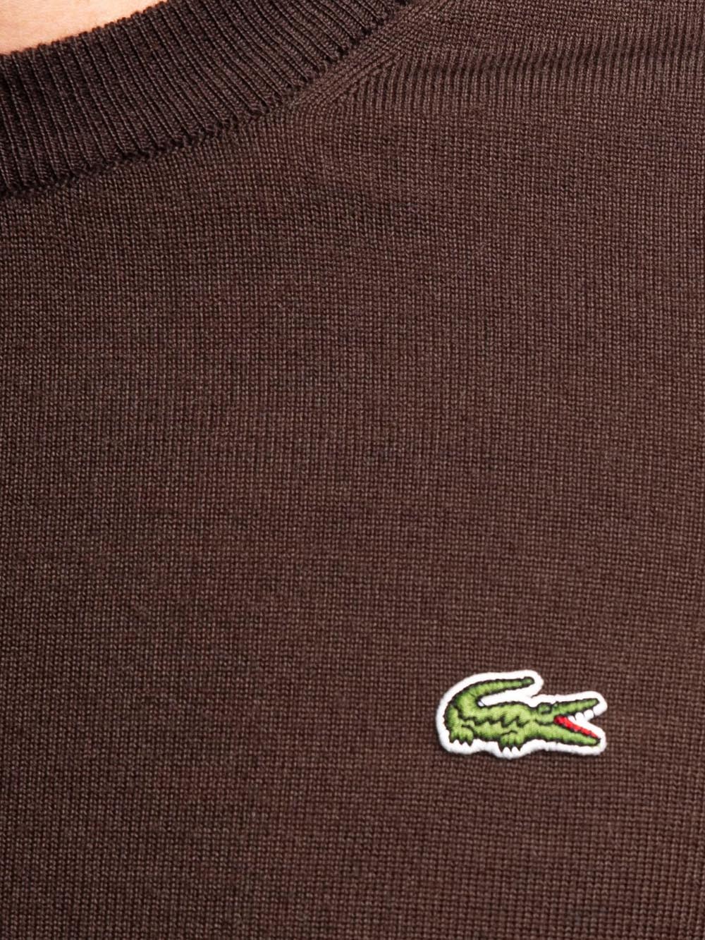 Lacoste Pullover Uomo Ah3225 Marrone