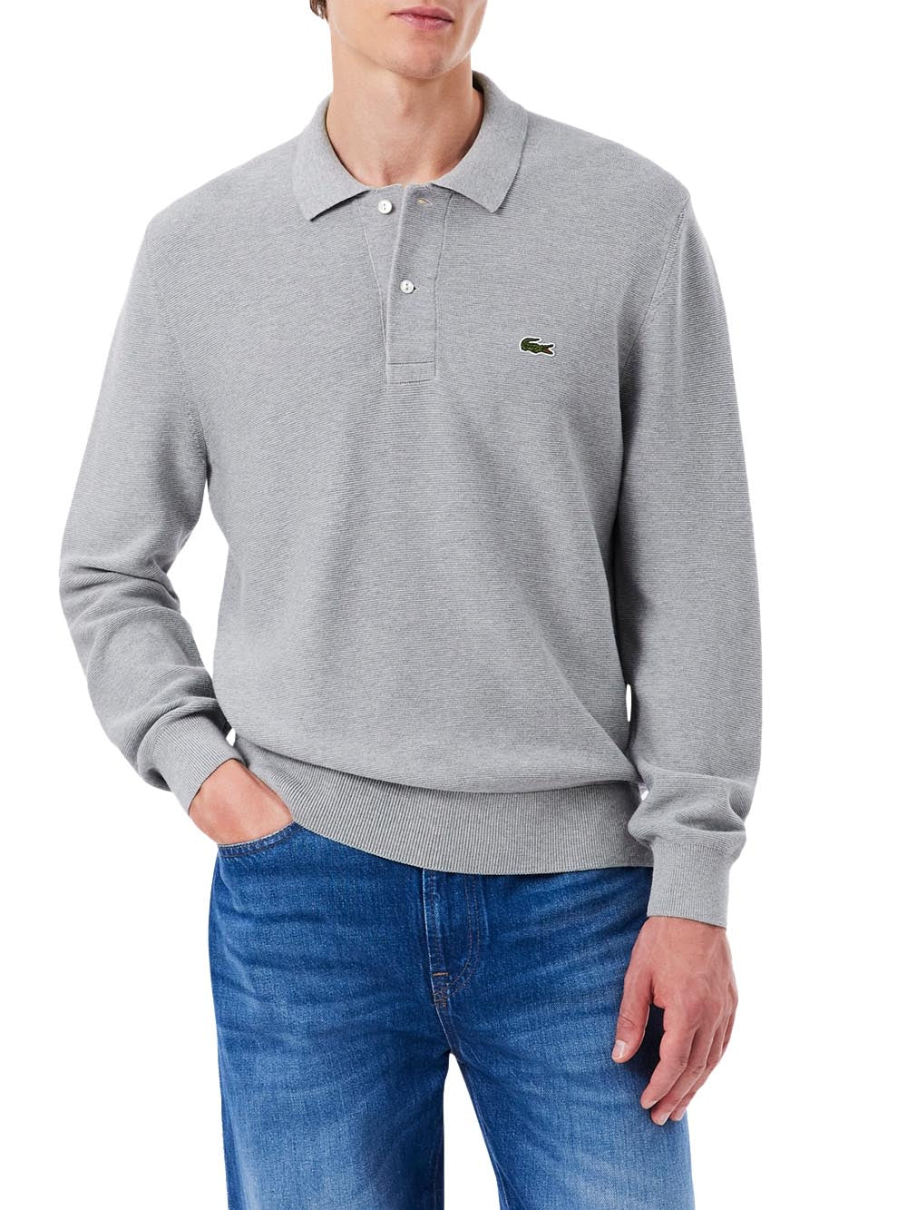 Lacoste Polo Uomo Ah9904 Grigio