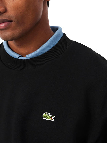 Lacoste Felpa Uomo Sh8868 Nero