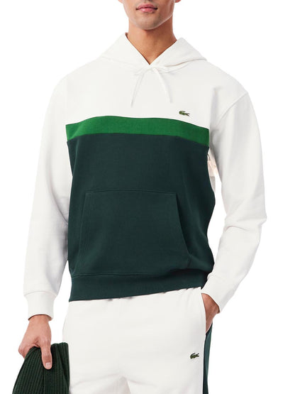 Lacoste Felpa Uomo Sh9798 Bianco/verde
