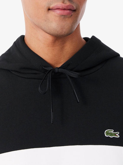 Lacoste Felpa Uomo Sh9798 Nero/Bianco/Blu