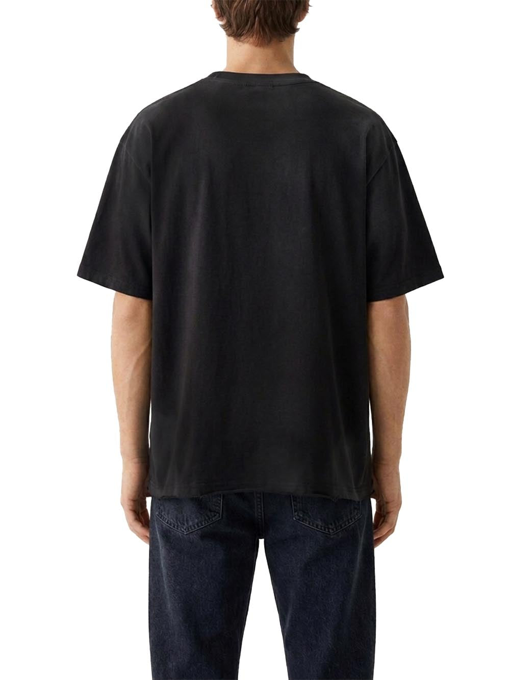 tee boxy fit eagles Les Artists T-shirt Uomo 27sslats1134-121 Nero
