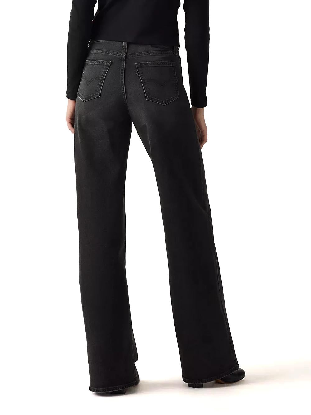 728 HR WIDE LEG EGRET CORDUROY Levi's Jeans Donna 0039b Nero