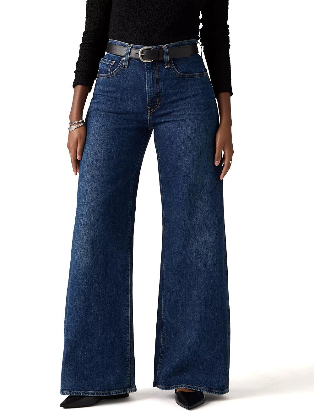 728 HR WIDE LEG EGRET CORDUROY Levi's Jeans Donna 0039b Scuro