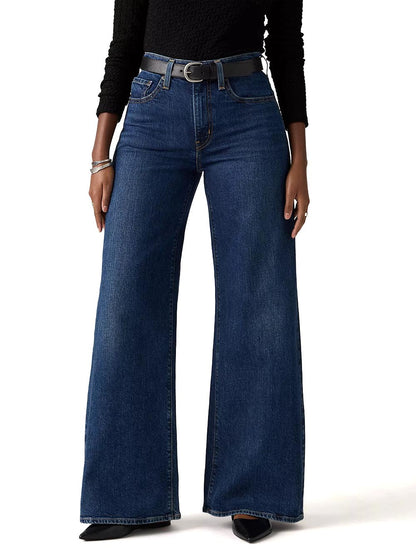 728 HR WIDE LEG EGRET CORDUROY Levi's Jeans Donna 0039b Scuro