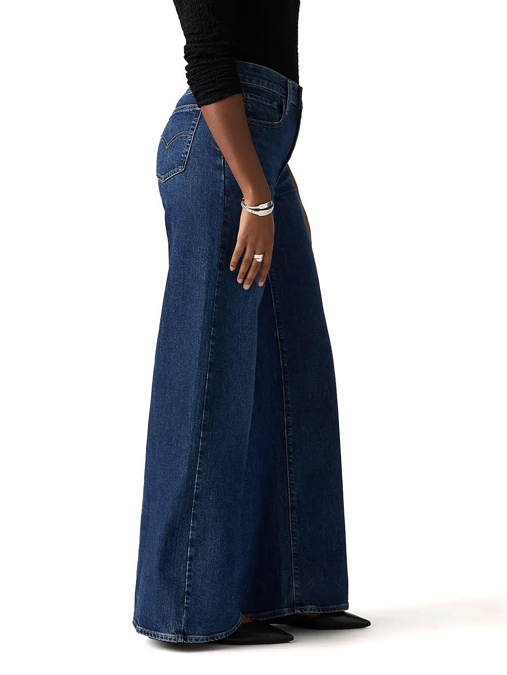 728 HR WIDE LEG EGRET CORDUROY Levi's Jeans Donna 0039b Scuro