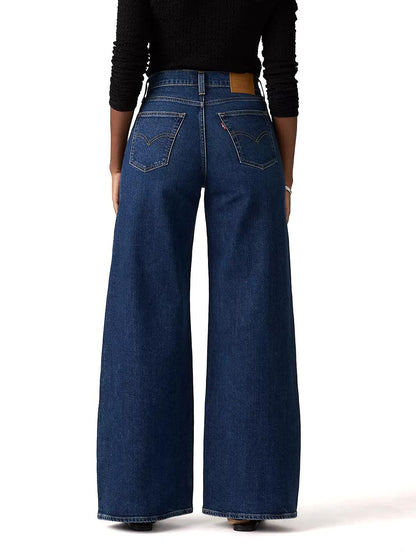 728 HR WIDE LEG EGRET CORDUROY Levi's Jeans Donna 0039b Scuro