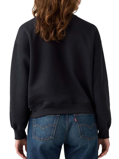 EVERYDAY CREWNECK SWEATSHIRT OATMEAL HEA Levi's Felpa Donna 0082j Nero