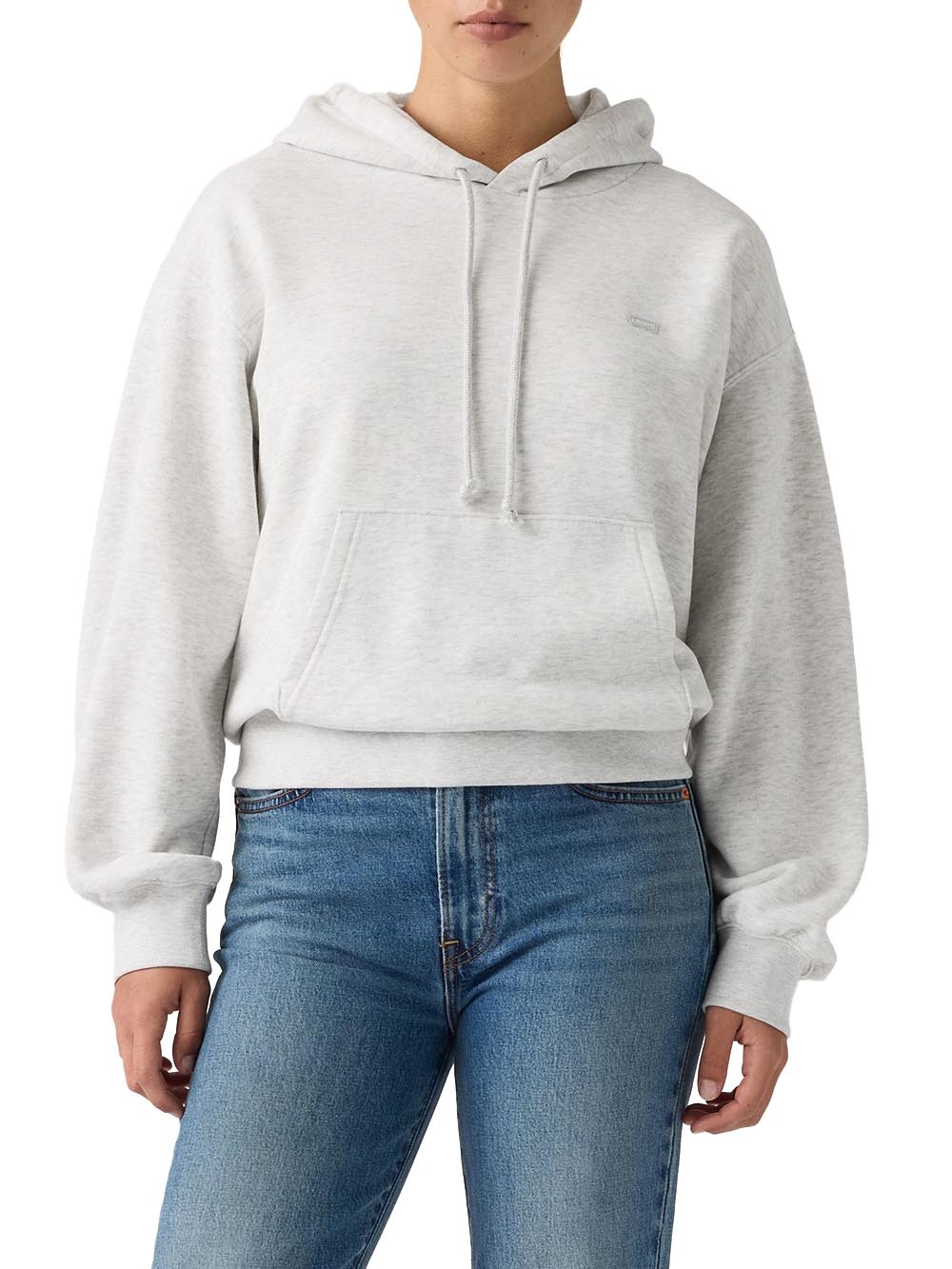 EVERYDAY HOODIE SWEATSHIRT FROSTY GREY H Levi's Felpa Donna 0082k Grigio
