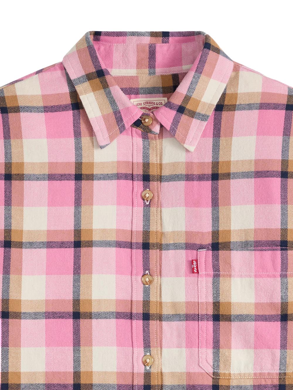 NASH FLANNEL SHIRT ELIANA PLAID TAMELESS Levi's Camicia Donna 0085h Rosa