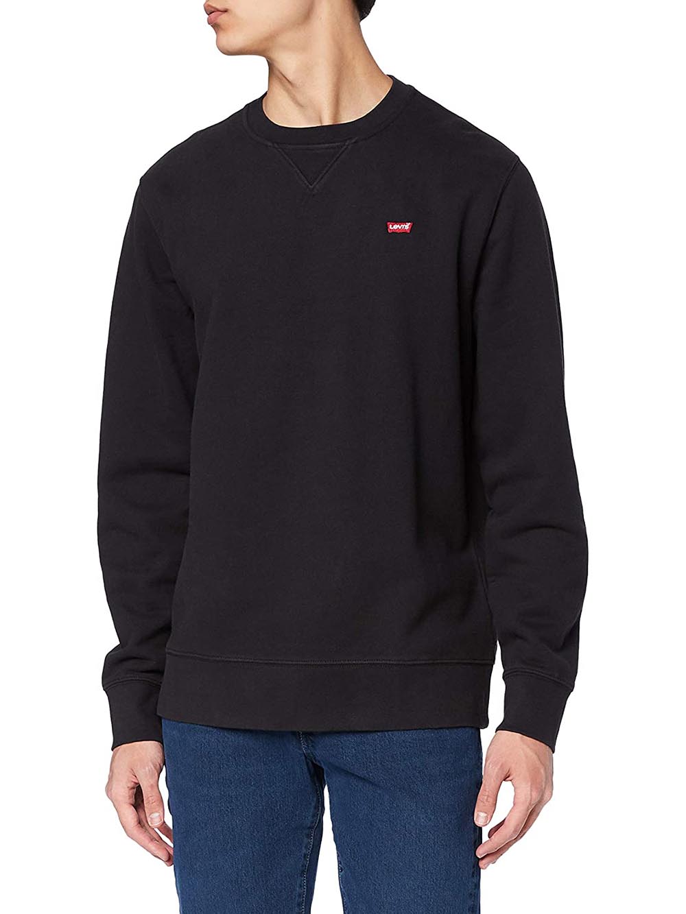 THE ORIGINAL HM CREW DEEP DEPTHS FRENCH Levi's Felpa Uomo 35909 Nero