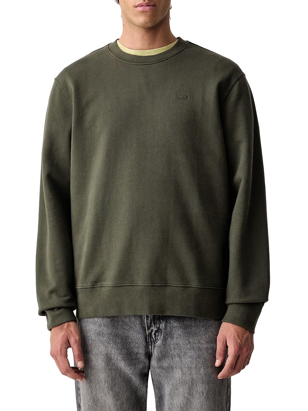 THE ORIGINAL HM CREW DEEP DEPTHS FRENCH Levi's Felpa Uomo 35909 Verde