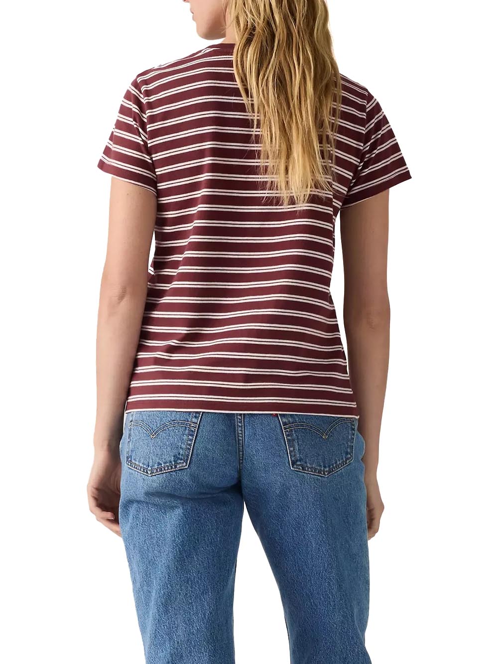 PERFECT TEE EMBOLDENED JERSEY Levi's T-shirt Donna 39185 Rosso/bianco