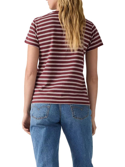 PERFECT TEE EMBOLDENED JERSEY Levi's T-shirt Donna 39185 Rosso/bianco