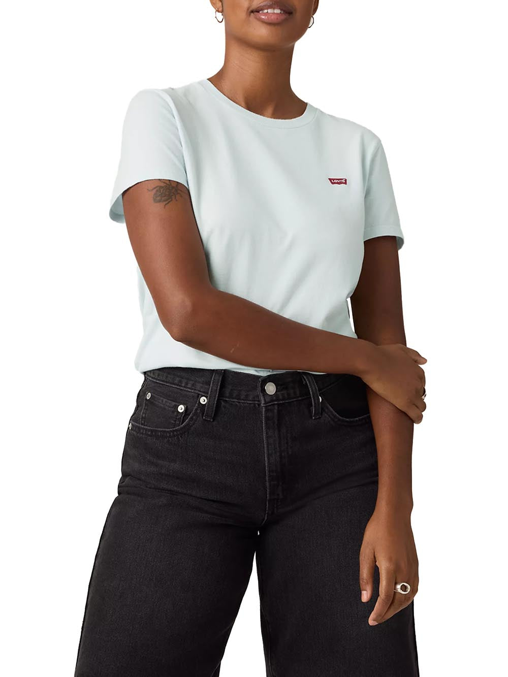 PERFECT TEE EMBOLDENED JERSEY Levi's T-shirt Donna 39185 Celeste