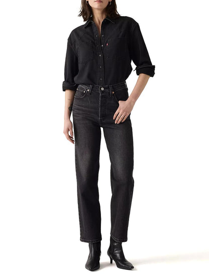 RIBCAGE STRAIGHT ANKLE ANALYZE THIS LTW Levi's Jeans Donna 72693 Nero