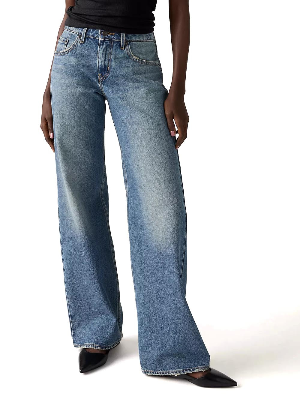 LOW LOOSE RESCUED CITY Levi's Jeans Donna A5566 Medio