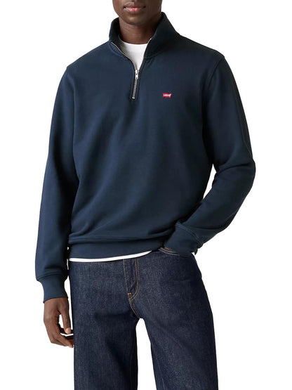 ORIGINAL HM QUARTER ZIP NAVY BLAZER FREN Levi's Felpa Uomo A8606 Blu