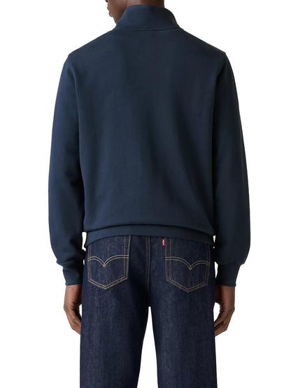 ORIGINAL HM QUARTER ZIP NAVY BLAZER FREN Levi's Felpa Uomo A8606 Blu