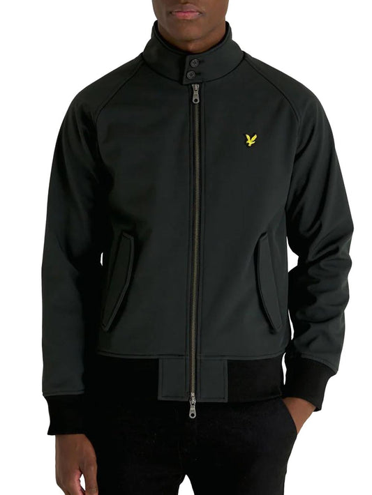 Softshell Harrington Jacket Lyle & Scott Giubbino Uomo Jk1910v Nero
